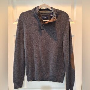 Chaps Charcoal Turtleneck Sweater for Men
